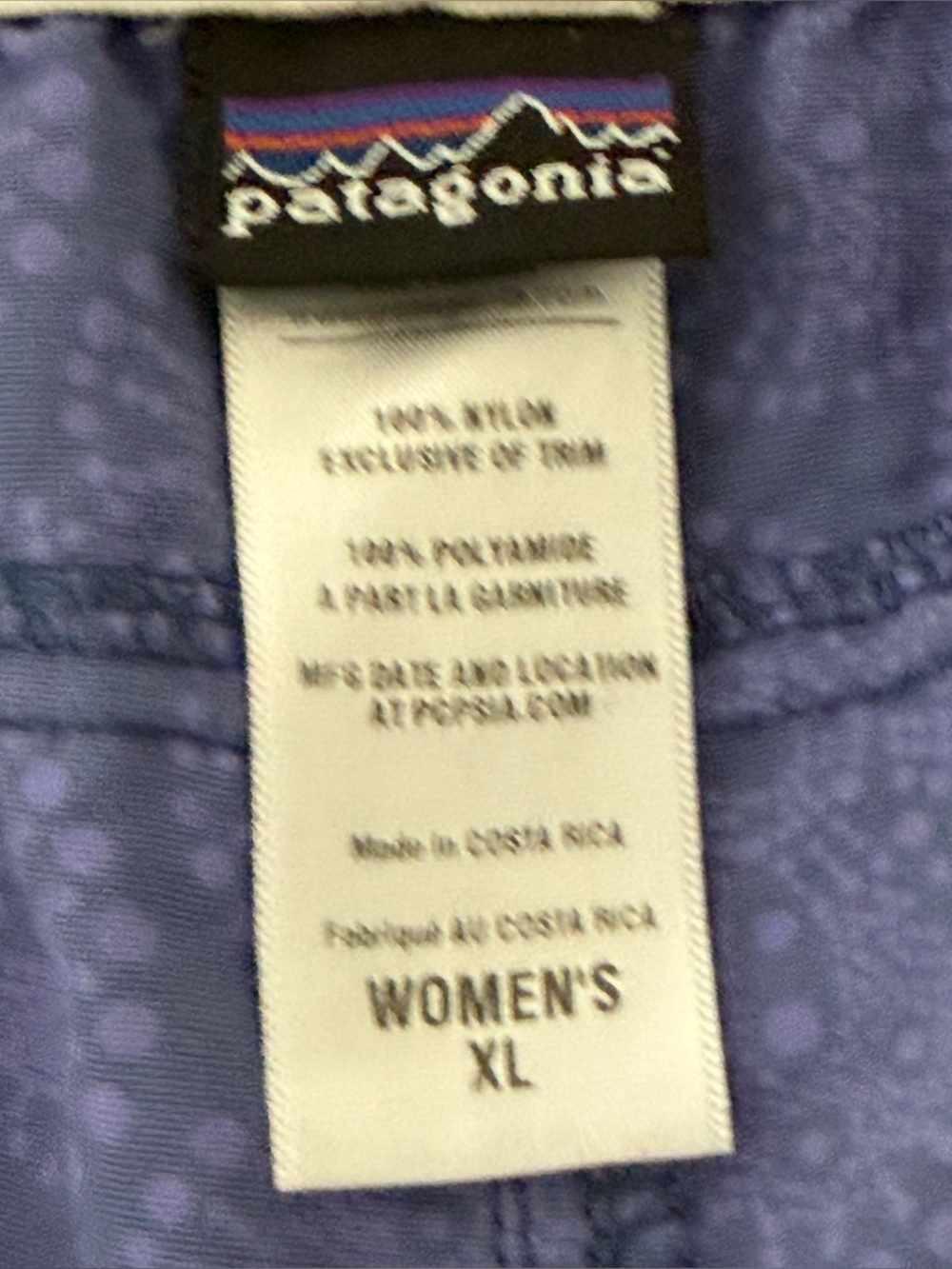 Patagonia Women's L XL Baggies Shorts Floral Geometric Pattern Pockets 57056 - Picture 6 of 8